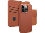 Cover Per Iphone 15 Pro - Vera Pelle - Accezz Flip Cover/2 In 1 Case - Marrone
