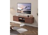 Mobile Tv Con Ante Scorrevoli 152Cm - Mobile Tv Sospeso Per Montaggio A Parete