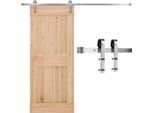 Sistema Di Porte Scorrevoli Da 150 Kg - Ferramenta Per Porte Scorrevoli Con Binario Da 2,44 M - Set Di Porte Scorrevoli Color Argento