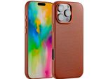 Cover Per Iphone 16 Pro Max - Vera Pelle - Custodia Rigida/Copertura Posteriore Accezz - Marrone