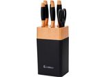 Elitehoff Set Di Coltelli Da Cucina In Un Supporto Con Un Affilatore E6266