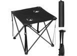 Tavolo Da Trekking Tavolo Da Campeggio Pieghevole Nero Copertura 50Cm