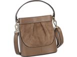 Toscanto Borsa A Tracolla Da Donna In Pelle Taupe Beige OTT171UI6