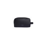 Kulturbeutel CALVIN KLEIN CK MUST WASHBAG/DOPP KIT, Damen, Gr. B/H/T: 24cm x 13,5cm x 11cm, schwarz, Lederimitat, Polyester, unifarben, Taschen Kulturbeutel, Waschbeutel, Kulturtasche, Reise, mit Logo-Schriftzug