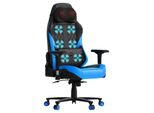 Gtplayer Sedia Da Gioco Con Massaggio, Sedia Da Gioco Con Cuscino A Molla Poggiapiedi, Poltrona Da Gioco Ergonomica Sedia Da Ufficio 4D Braccioli, Sedia Per Pc Blu