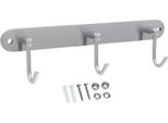 Intirilife Appendiabiti In Acciaio Inox Modello C - 3 Ganci - Appendiabiti Appendiabiti Appendiabiti In 5 Diversi Design