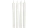 Creativ Company Candele Led Bianche 24,5 Cm Set 4 Pezzi Decorazione