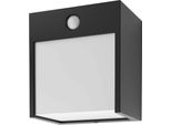 Applique Balimo Bianco Nero Opaco Led 12W IP65 L:12Cm H:13Cm 4000K
