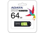 Adata Adata UC300 Unità Flash Usb 64 Gb Usb Type-C 3.2 Gen 1 (3.1 Gen 1) Nero, Verde