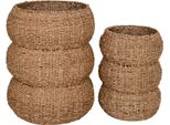 Cestini Sarbas Ø25/35Cm Set Da 2 Naturali.