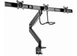 Gembird MA-DA3-03 Desk Mounted Adjustable Monitor Arm For 3 Monitors. 17"-27"". Up To 6 Kg"