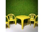 Set Monoblocco Per Bambini Giallo 4Xsedia Sedia Baby 1Xtable Tavolo