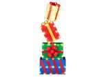 Costway 119Cm Scatole Regalo A Led, 4 Scatole Da Decorazione Impilabili Con 52 Luci Bianche Calde, Decorazione Natalizia Illuminata, Luci Natalizie Natale