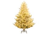 Costway Albero Di Natale Artificiale 180Cm Con Neve, Albero Di Natale Con Led Bianco Caldo, 13 Modalità, Timer E Luminosità Regolabile