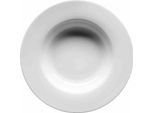 MäSer 547-019 Piatto Fondo Modesta, Profondità 22 Cm, Porcellana, Bianco