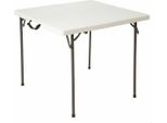 Tavolo Tavolo Pieghevole Lifetime Bianco 86 X 74 X 86 Cm