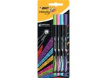 Bic Fineliner Intensity Fine "Fun"" Confezione Blister Da 4 Pezzi"