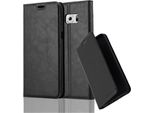 Cadorabo Custodia Per Samsung Galaxy S6 Edge Plus Custodia Protettiva In Nero Custodia Per Cellulare Cover Chiusura Magnetica