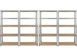 4 X Scaffali Zincati Per Garage Scaffali In Acciaio Scaffali Industriali Scaffali Per Officina Scaffali A Innesto