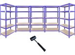 5 X T-Rax Scaffali Di Stoccaggio Scaffalature Per Garage Scaffalature In Acciaio Scaffalature Industriali Scaffalature Per Officine Scaffalature
