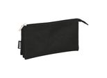 Astuccio Per Matite Safta Nero (22 X 12 X 3 Cm)