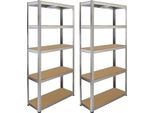 2 X Galwix Scaffalature Per Officina Scaffalature Per Magazzino Scaffalature Per Garage Scaffalature Per Lavori Pesanti