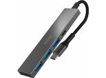 Nilox NXHUBUSBC02 Hub Di Interfaccia Usb 3.2 Gen 1 (3.1 Gen 1) Tipo-A + Tipo-C 625 Mbit/S