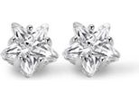 New Bling 9NB-0008 Orecchini In Argento - Stella Di Zirconio 8 Mm - Colore Argento