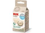 Succhietto Nuk For Nature 10176298 | Silicone Sostenibile | 6-18 Mesi | 2 Pezzi