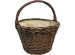 Siena Garden Cesto In Vimini Con Juta Ø 40 X 27 Cm