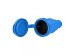 Raccordo In Gomma 16A 230V 2P+T Raccordo Presa Blu 9986