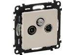 Antenna Base TV-R-SAT Jack Valena Life Legrand Crema