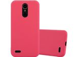 Custodia Cadorabo Per Lg K10 2017 Cover Protettiva In Rosso Custodia Per Telefono Cellulare Tpu Custodia In Silicone Cover