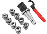 10Pcs Set NT40-ER32 Cnc Mandrino Portautensili Fresatura Workholding + 8Pcs ER32 Pinza Di Serraggio