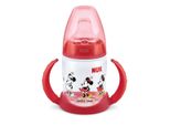 Nuk Prima Scelta Biberon Pp Termoregolabile 150 Ml. Con Punta Di Succo In Silicone Mickey Red