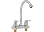 Rubinetto Del Lavandino 2 Maniglia 2 Fori Deck Plate Design Acqua Calda Fredda Bacino Miscelatore Rubinetto Per Bagno Cucina