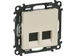 Doppelter Presa Per Computer RJ45 Cat 5E. Utp Valena Life Legrand - Crema