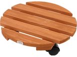 Siena Garden Rullo Per Piante In Legno Rotondo Marrone Ø 38 Cm