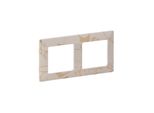 Cornice Doppia Valena Leben Legrand - Fiori Di Panna