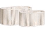 Set Di 2 Cestini Arese Bianco Sporco.