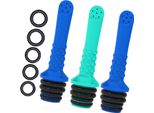 3PCS Bidet Portatile Da Viaggio Compatibile Con La Maggior Parte Dei Flaconi Bidet Personale Palmare Per Il Parto, Pulizia Post-Parto, Campeggio Con Autista Con 5PCS Anello Di Tenuta