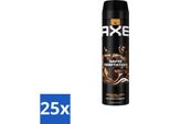 Axe - Deodorante Spray - Dark Temptation - Profumo Di Cioccolato - Freschezza Seducente - 200 Ml - Confezione Risparmio - 25 Pezzi