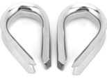 Clip Per Funi Metalliche Marine Da 14 Mm In Acciaio Inox, Anello Di Protezione Per Cavi, Ditali