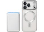 Inf Custodia Magnetica Argento Per Iphone 17 Pro Max Con Porta Carte