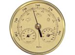 Inf Barometro Analogico 130Mm Con Termometro E Igrometro - Stazione Meteo 3 In 1 Oro