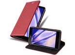 Cadorabo Custodia Per Sony Xperia M4 Aqua Custodia Protettiva In Rosso Per Cellulare Custodia Cover Chiusura Magnetica