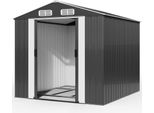 Gardebruk® Capanno Da Giardino Xxl 8M² Fondamenta 315X260X180Cm Porta Scorrevole Rimessa Per Attrezzi Da Esterno 15M³