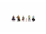 Noch Tt Figure Viaggiatori, Figure Per Il Modellismo Ferroviario Tt, Figure In Plastica Dipinte A Mano