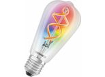 Ledvance Filamento Led Intelligente Wifi, Edison, 4,5W Sostituisce 60W, E27, Rgbw, Chiaro (00217634)