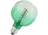 Osram Vintage 1906 Led Con Tonalità Verde, 4,5W, 180Lm, Forma A Globo Con Diametro Di 124Mm E Base E27, Colore Della Luce Bianco Caldo, Filamento A Spirale, Dimmerabile, Durata Fino A 15.000 Ore